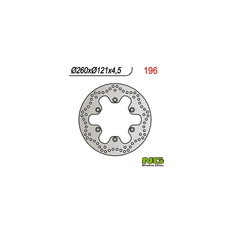 NG TARCZA HAMULCOWA PRZÓD SUZUKI AN 250/400 (98-02) (260x121x4,5)