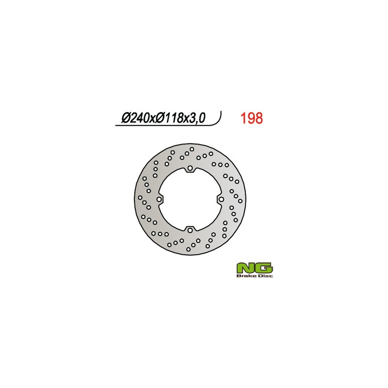 NG TARCZA HAMULCOWA PRZÓD HONDA CR 125/250 (89) (240x118x3)