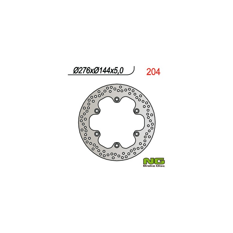 NG TARCZA HAMULCOWA PRZÓD HONDA CBR 600F (87-94), CBX /VT/FJS/VF, CBR 125R 03-09, TRIUMH 900 (276X144X5)
