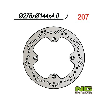 NG TARCZA HAMULCOWA PRZÓD HONDA XRV 750 (90-02) (276x144x4) (4x10,5mm)