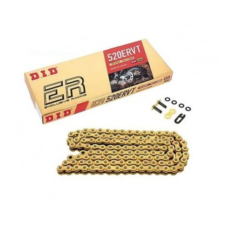 DID 520ERVT-104 ŁAŃCUCH NAPĘDOWY (104 OGNIW) X-RING (ZŁOTY) (OTWARTY + ZAPINKA)