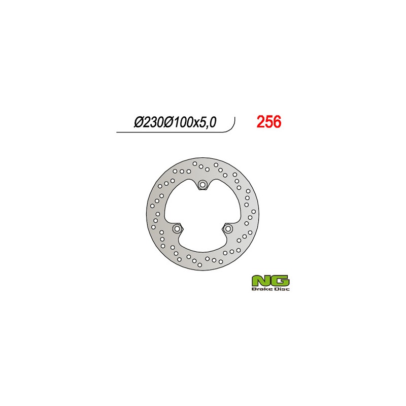 NG TARCZA HAMULCOWA TYŁ KAWASAKI GPZ500S '90-'03 (230x100x5) (3X10,5mm)