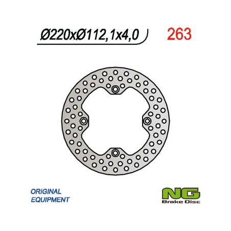 NG TARCZA HAMULCOWA TYŁ HUSQVARNA CR/WR/TE/TC (220x112x4)