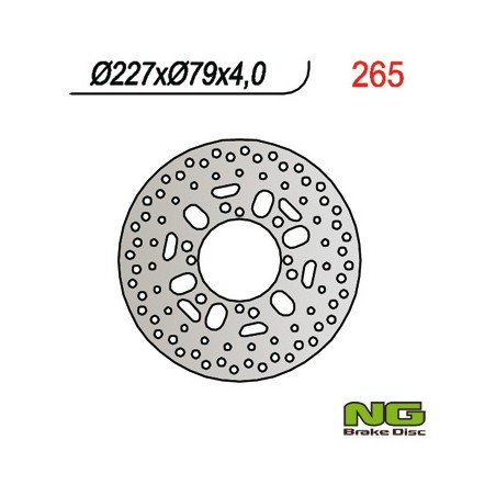 NG TARCZA HAMULCOWA PRZÓD POLARIS 400/500 SPORTSMAN (227x79x4)
