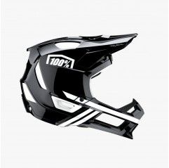 100 PROCENT MTB KASK ROWEROWY MODEL TRAJECTA BLACK/WHITE KOLOR CZARNY/BIAŁY ROZMIAR S (52-56 CM)