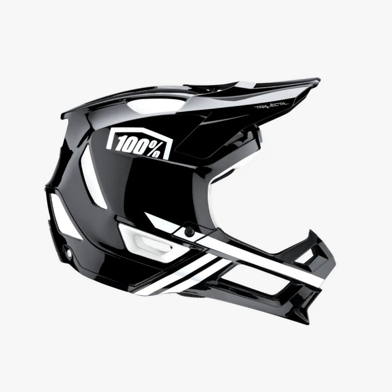 100 PROCENT MTB KASK ROWEROWY MODEL TRAJECTA BLACK/WHITE KOLOR CZARNY/BIAŁY ROZMIAR M (56-58 CM)