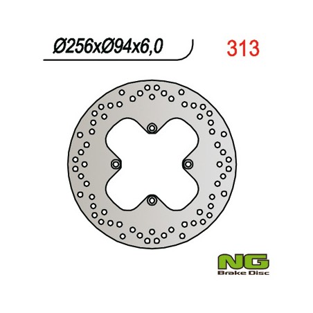 NG TARCZA HAMULCOWA TYŁ HONDA VFR 750 (90-97), VFR 800 (98-02) (256x94x6)