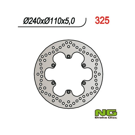 NG TARCZA HAMULCOWA TYŁ APRILIA/ BMW F 650 94-15 (240X110X5)