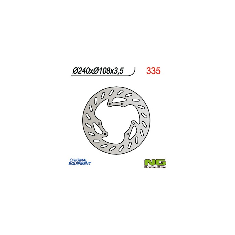 NG TARCZA HAMULCOWA PRZÓD DERBI 50 SENDA R/R-RACER/X-TREME/X-RACE '00-'09 (240x108x3,5)