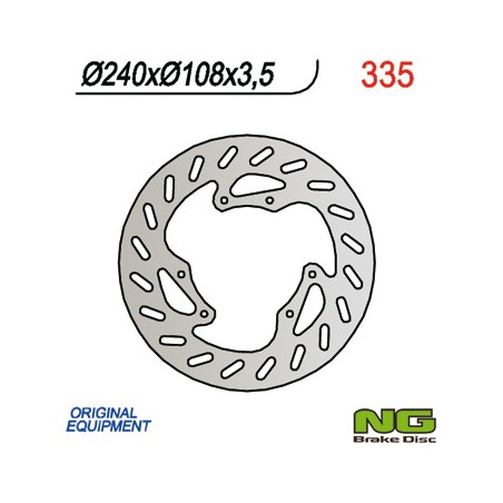 NG TARCZA HAMULCOWA PRZÓD DERBI 50 SENDA R/R-RACER/X-TREME/X-RACE '00-'09 (240x108x3,5)