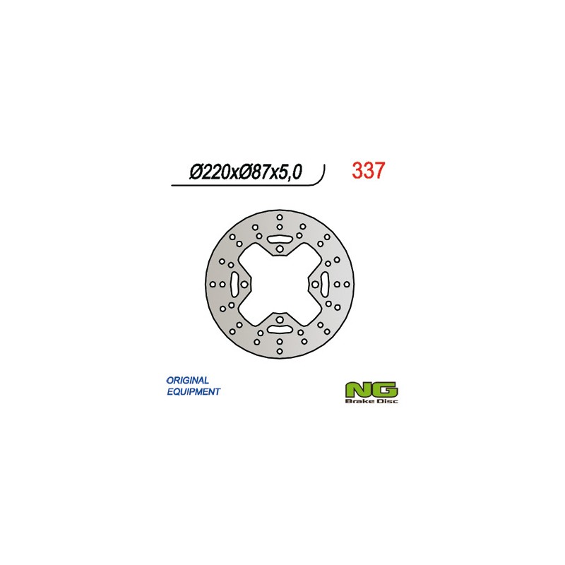 NG TARCZA HAMULCOWA TYŁ CAGIVA RAPTOR 650/1000 (220X87X5) (4X10,5MM)