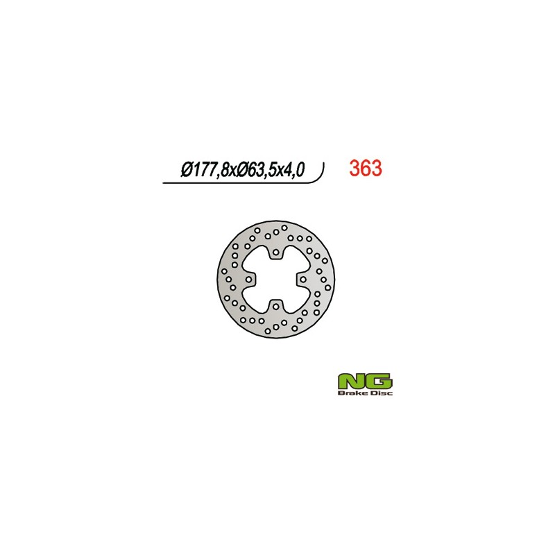 NG TARCZA HAMULCOWA PRZÓD POLARIS PREDATOR 500 (178x63x4)