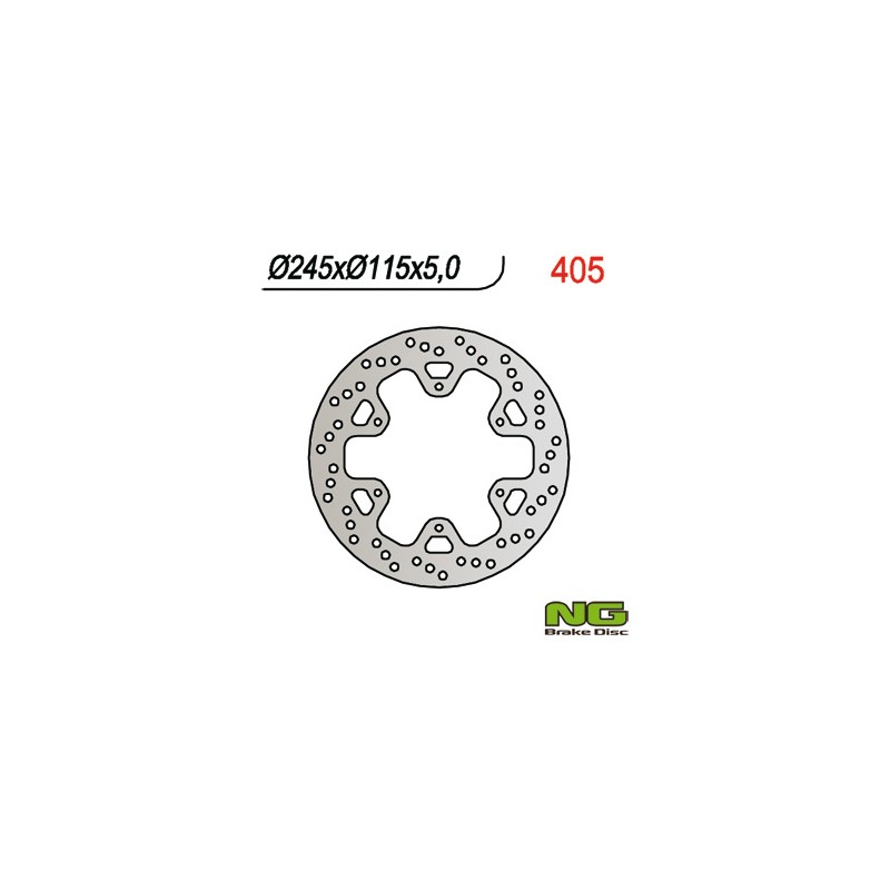 NG TARCZA HAMULCOWA TYŁ YAMAHA XTZ 750 (92-95) (245x115x5)