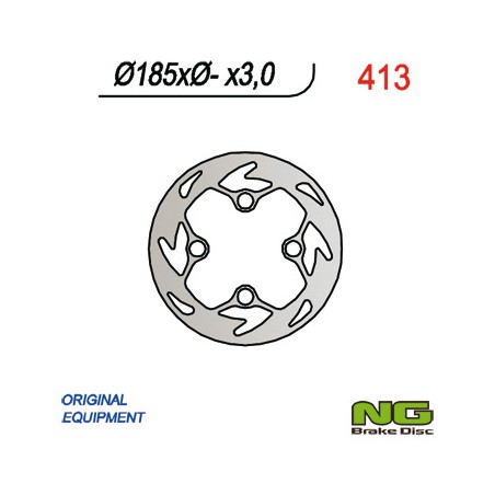 NG TARCZA HAMULCOWA PRZÓD GAS GAS 125/200/250 TXT (185x-x3)