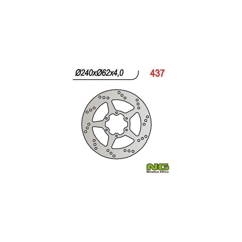 NG TARCZA HAMULCOWA PRZÓD HONDA CRM 125 90-99 (240x62x4)