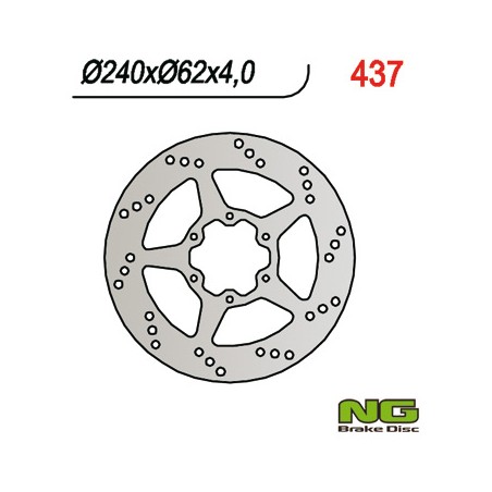 NG TARCZA HAMULCOWA PRZÓD HONDA CRM 125 90-99 (240x62x4)