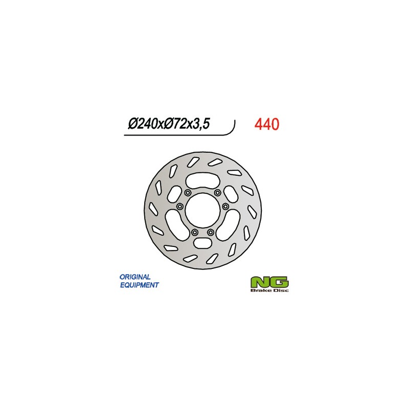 NG TARCZA HAMULCOWA PRZÓD BETA 50 (240x72x3,5)