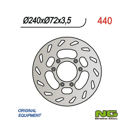 NG TARCZA HAMULCOWA PRZÓD BETA 50 (240x72x3,5)