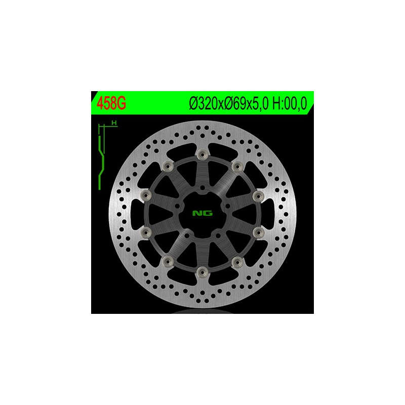 NG TARCZA HAMULCOWA PRZÓD SUZUKI GSXR600/750 '97-'03, GSXR1000 '00-'04, TL1000, GSXR1300 HAYABUSA '99-07, GSX 1400 02-07 (320X69