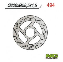 NG TARCZA HAMULCOWA TYŁ YAMAHAYFS 200 BLASTER '88-'07, KODIAK 400/450, RAPTOR 660 '01'-05, BANSHEE (220x58x4) (4X8,5MM)
