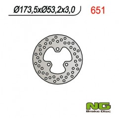 NG TARCZA HAMULCOWA PRZÓD HONDA TRX 450R '05-'06, TRX 400EX '01-'03, TRX 250EX '01-'12, TRX 300EX '93-'12 (173x53,2x4)