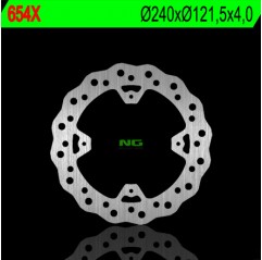 NG TARCZA HAMULCOWA TYŁ HONDA CR 125/250 '02-07, CRF 250/450R '04-16 (240X121,5X4) WAVE