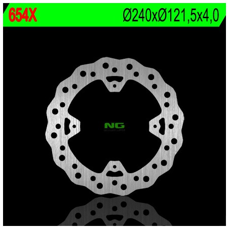 NG TARCZA HAMULCOWA TYŁ HONDA CR 125/250 '02-07, CRF 250/450R '04-16 (240X121,5X4) WAVE