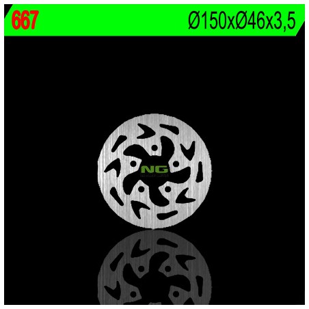 NG TARCZA HAMULCOWA TYŁ GAS GAS 50 EC/TXT (150X46X3,5)