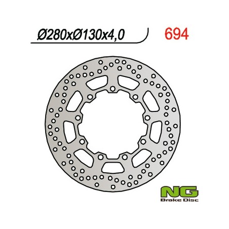 NG TARCZA HAMULCOWA PRZÓD KAWASAKI KLR 650 (90-12) (280X130X4)