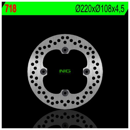 NG TARCZA HAMULCOWA TYŁ DUCATI 748/749/916/996/998 '95-'02 (220X108X4,5) (4X8,5MM)