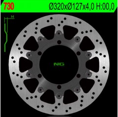 NG TARCZA HAMULCOWA PRZÓD KTM 625/640/690 (320X127X4) (6X6,5MM)