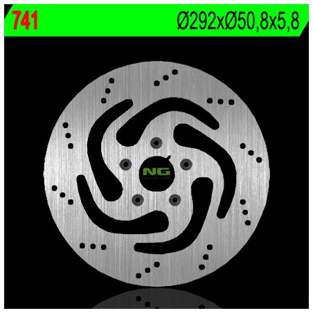 NG TARCZA HAMULCOWA TYŁ HARLEY DAVIDSON SPORTSTER 1200 '84-'98 (ALL MODELS) (292X50,5X5,8) (5X8,5MM)