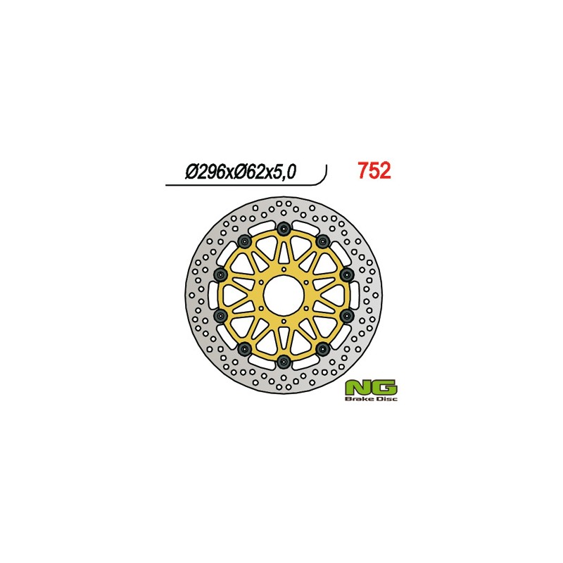 NG TARCZA HAMULCOWA PRZÓD HONDA XL 1000V '99-'03, VFR 800 '98-'16, V-TEC '02-'13, CROSS RUNNER '11-'14, F6C '97-'03, CBR 600 F4 