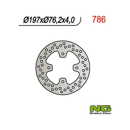 NG TARCZA HAMULCOWA TYŁ POLARIS PREDATOR 500 (00-08) (197X76X4)