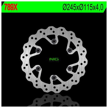 NG TARCZA HAMULCOWA TYŁ YAMAHA YZ 125/250 (02-18) YZF (00-18) WRF (02-20) (245X115X4) WAVE