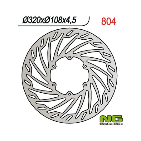 NG TARCZA HAMULCOWA PRZÓD GAS GAS SM 125 (01-07), 250/450 (01-05), 450/515 (08) (320X108X4,5) TURBINE