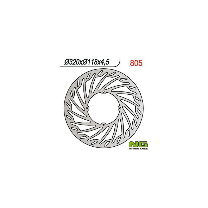 NG TARCZA HAMULCOWA PRZÓD HONDA XR 400/600/650 (320X118X3) OVERSIZE