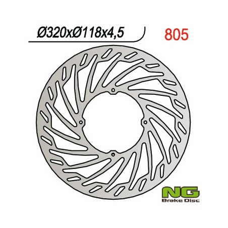 NG TARCZA HAMULCOWA PRZÓD HONDA XR 400/600/650 (320X118X3) OVERSIZE
