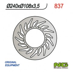 NG TARCZA HAMULCOWA PRZÓD YAMAHA DT 50R 03-08, XT 125R 05-08, MBK 50X-LIMIT 03-05 (240X108X3,5) (6X6,5MM)