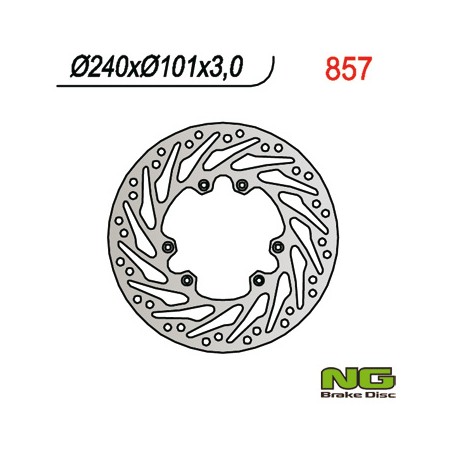 NG TARCZA HAMULCOWA PRZÓD HONDA CR 125/250, CRF 250/450 02-14 (240X101X3) TURBINA