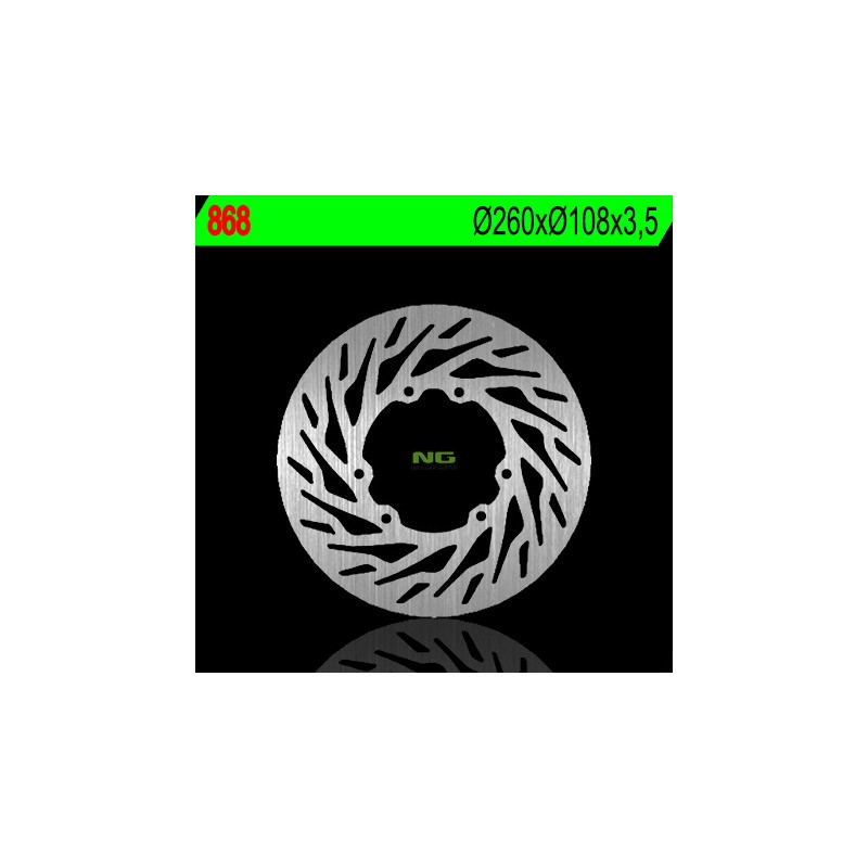 NG TARCZA HAMULCOWA PRZÓD APRILIA RX 50 '06-'11, DERBI SENDA 50 '06-'11 (260X108X3,5) (6X6,5MM)
