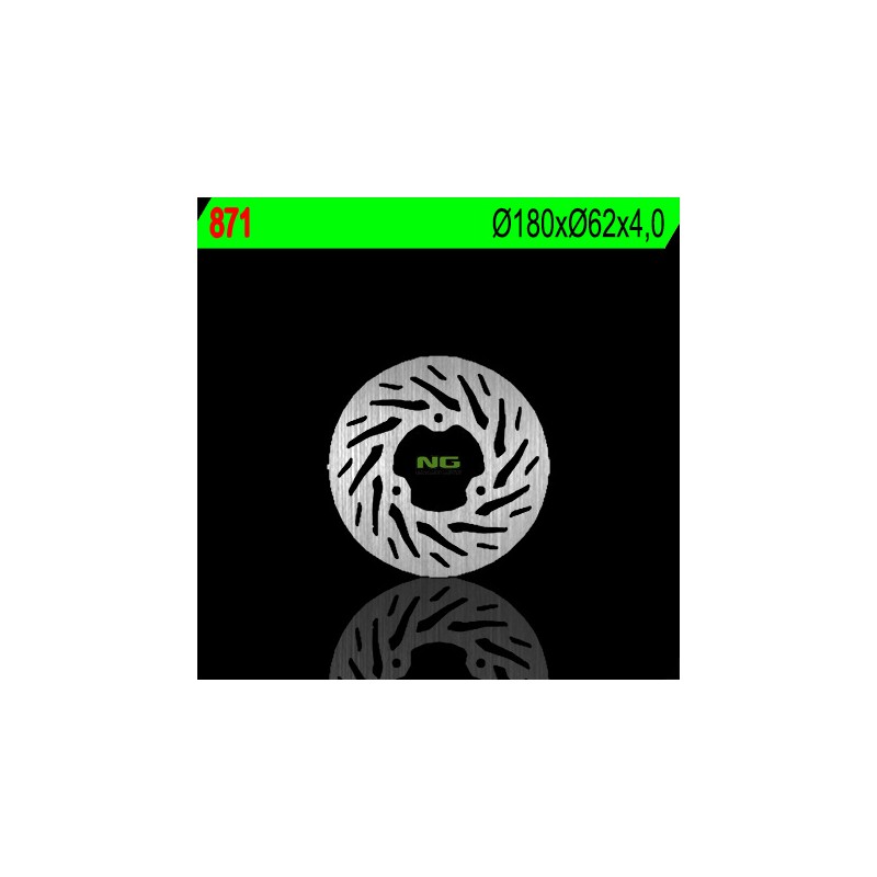 NG TARCZA HAMULCOWA TYŁ SHERCO 50/125/290 (180X62X4) (3X10,5MM)