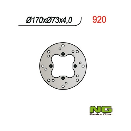 NG TARCZA HAMULCOWA TYŁ HONDA TRX 650 RINCON '05-'06