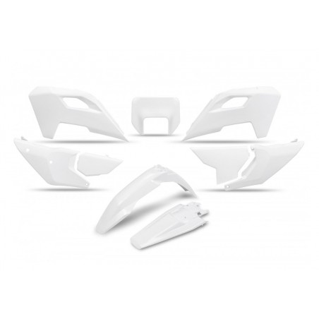 UFO KOMPLET PLASTIKÓW HUSQVARNA TE 150 / 250 / 300 '24, FE 250 / 350 / 450 / 501 '24, KOLOR BIAŁY
