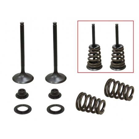 PSYCHIC 2024/03 ZAWORY SSĄCE (KOMPLET ZAWORÓW ZE SPRĘŻYNAMI I PODKŁADKAMI) HUSABERG FE 450 / 550 / 650, FS 650 '04-'08, KTM SXS 