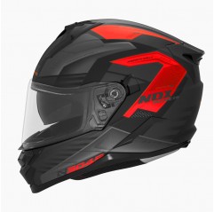 NOX KASK INTEGRALNY (FULL FACE) Z BLENDĄ N304S CARVER KOLOR CZARNY/CZERWONY MAT ROZMIAR S