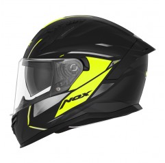 NOX KASK INTEGRALNY (FULL FACE) Z BLENDĄ N401 XENO KOLOR CZARNY/ŻÓŁTY FLUO MAT ROZMIAR S