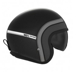 NOX PREMIUM KASK OTWARTY JET NEXT TRAKER KOLOR CZARNY/TYTANOWY MAT ROZMIAR M (CIEMNA BLENDA)