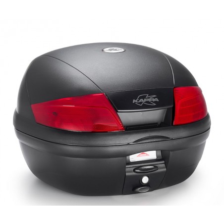 KAPPA 2024/05 KUFER CENTRALNY 35L MONOLOCK K35N2 ACTION Z CZERWONYMI ODBLASKAMI ( ZAWIERA PŁYTĘ ) - ZASTĘPUJE K35N