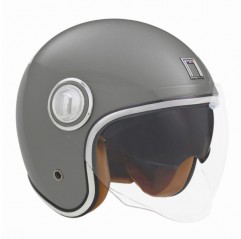 NOX PREMIUM KASK OTWARTY JET HERITAGE SOLID KOLOR TYTANOWY MAT ROZMIAR S